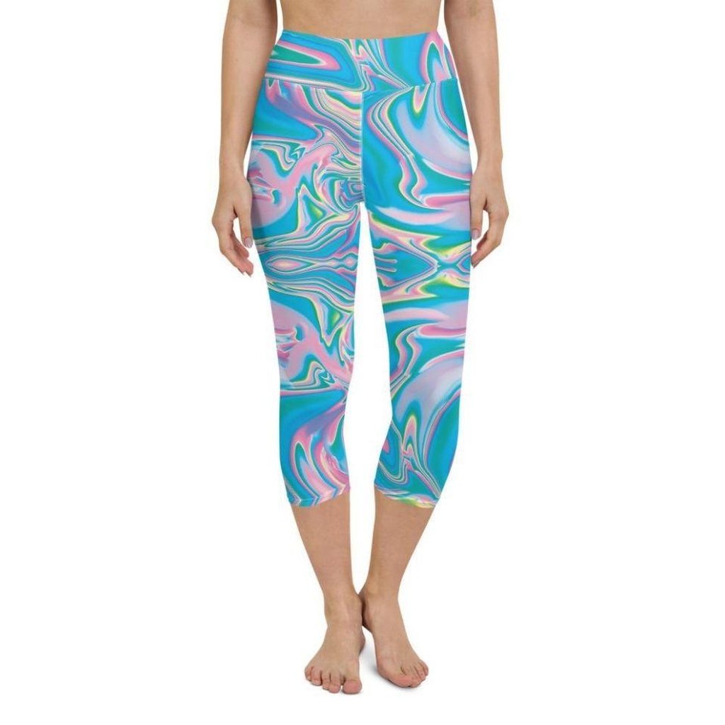Neon Psychedelic Yoga Capris