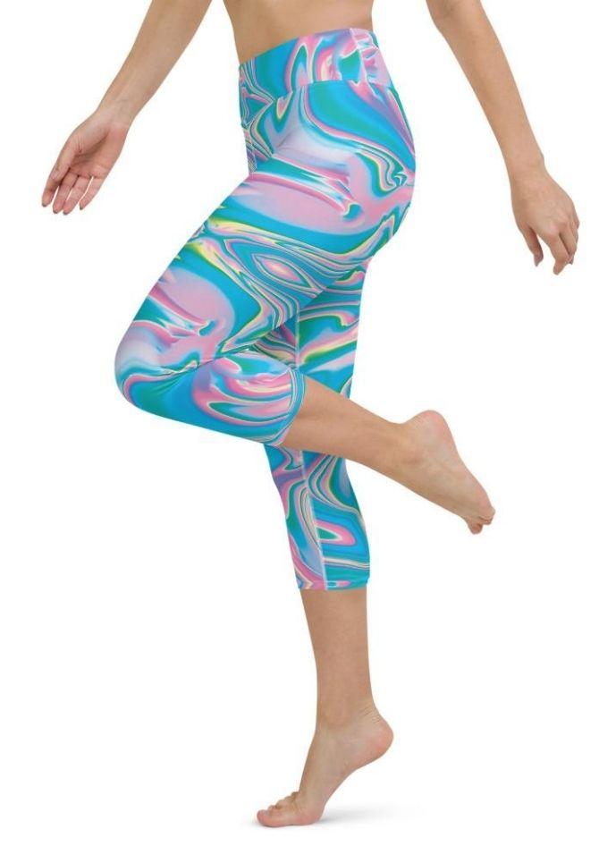 Neon Psychedelic Yoga Capris