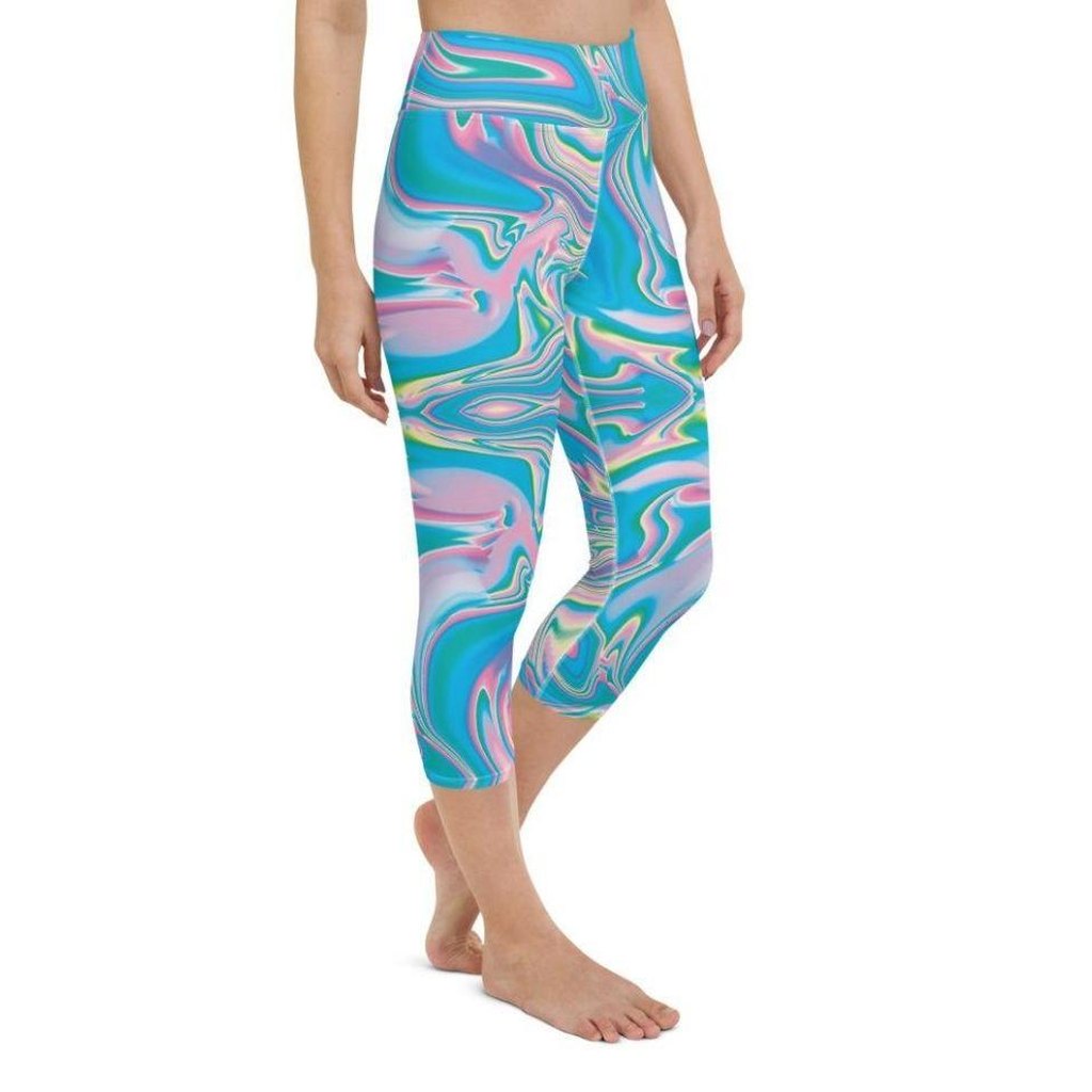 Neon Psychedelic Yoga Capris