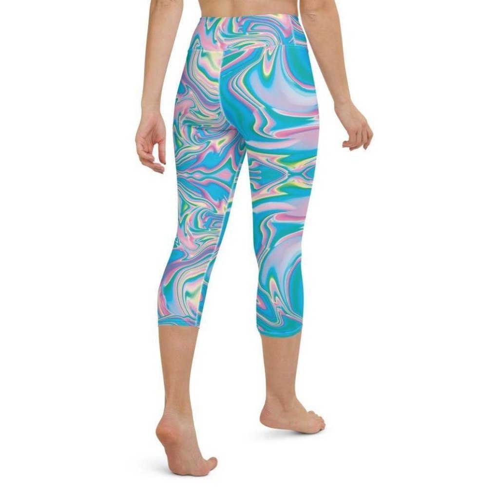 Neon Psychedelic Yoga Capris