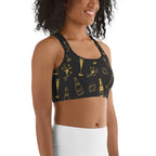 New Year Celebration Sports Bra
