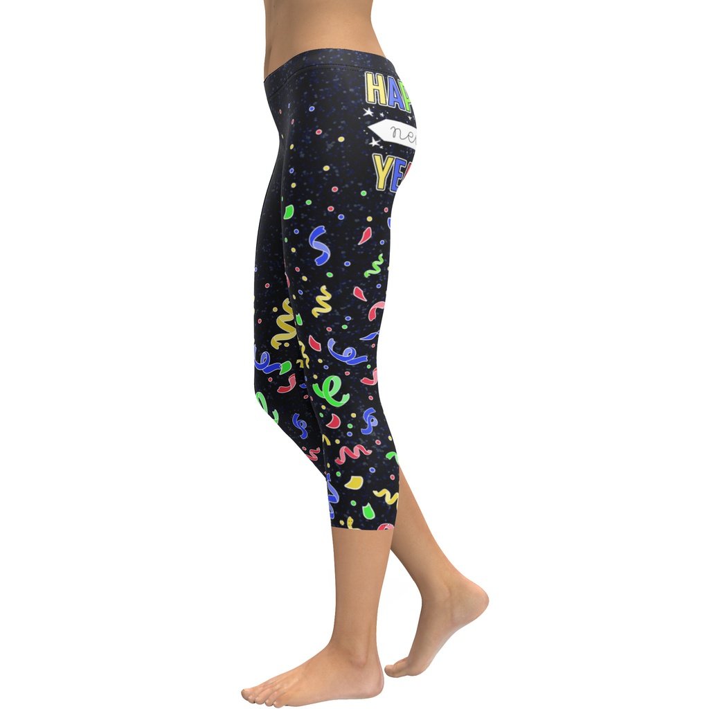New Year Cheers Capris