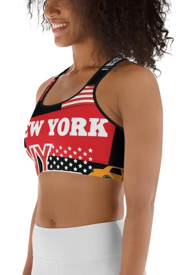 new york yankees sports bra