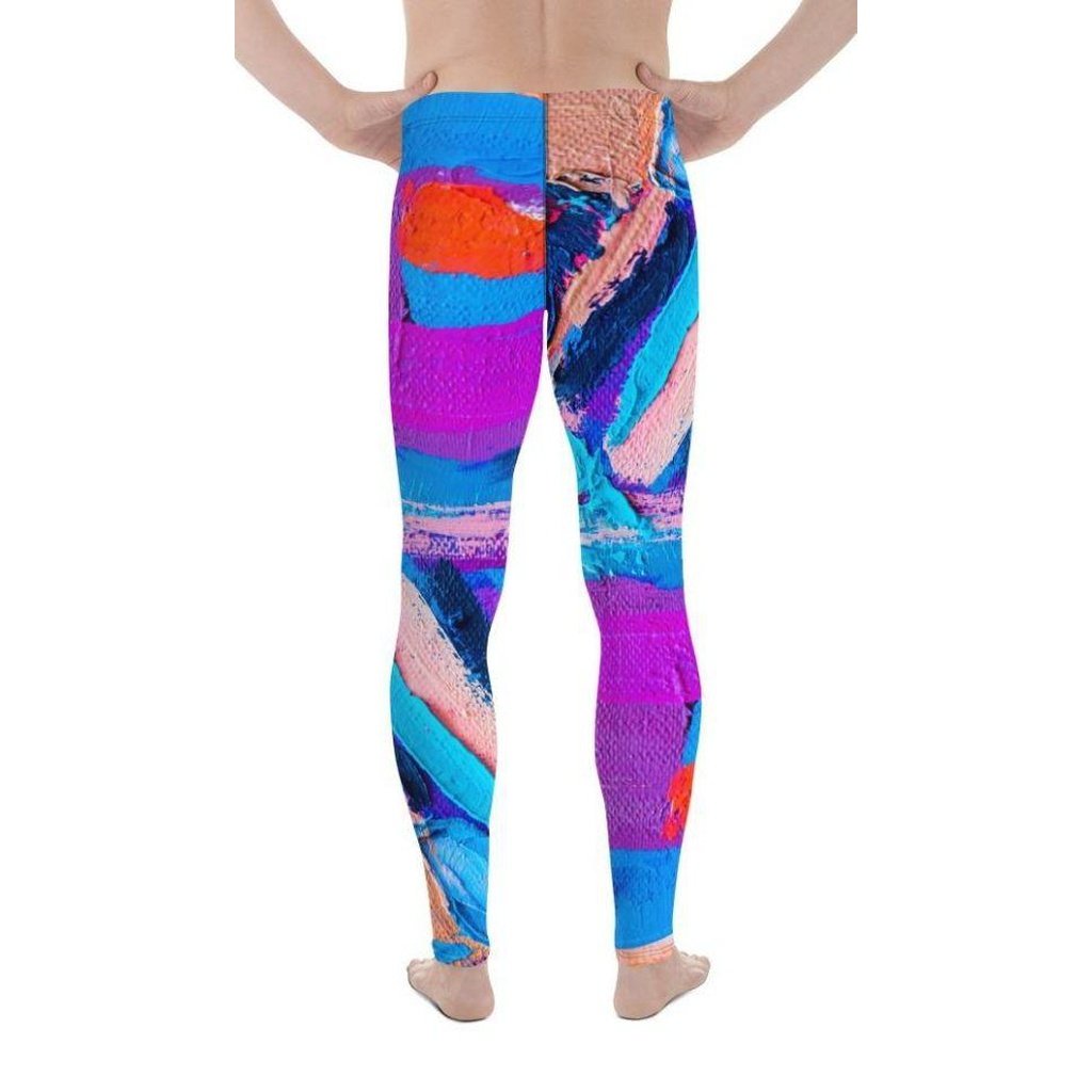 Oil Painting Canvas Men's Leggings