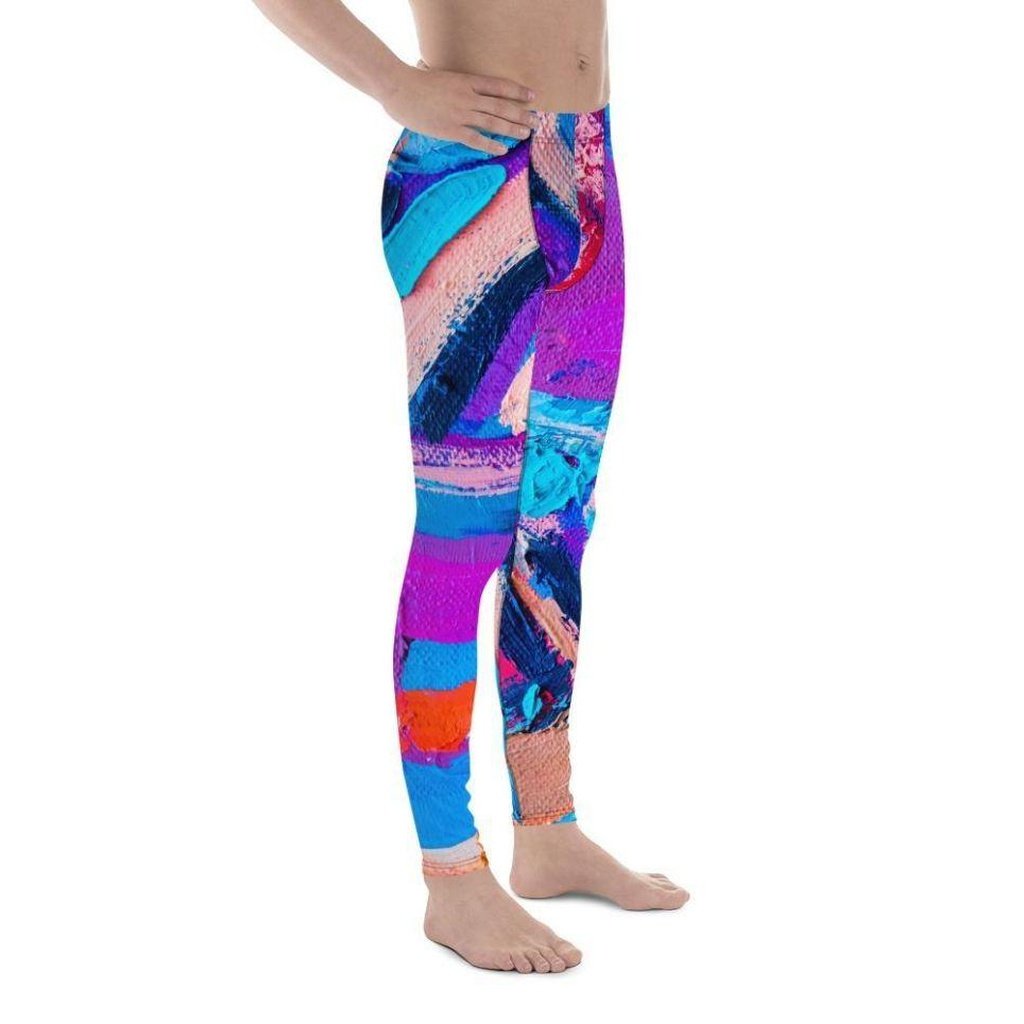 Oil Painting Canvas Men's Leggings