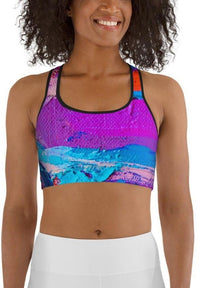 Oil Painting Canvas Sports Bra