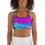 Oil Painting Canvas Sports Bra