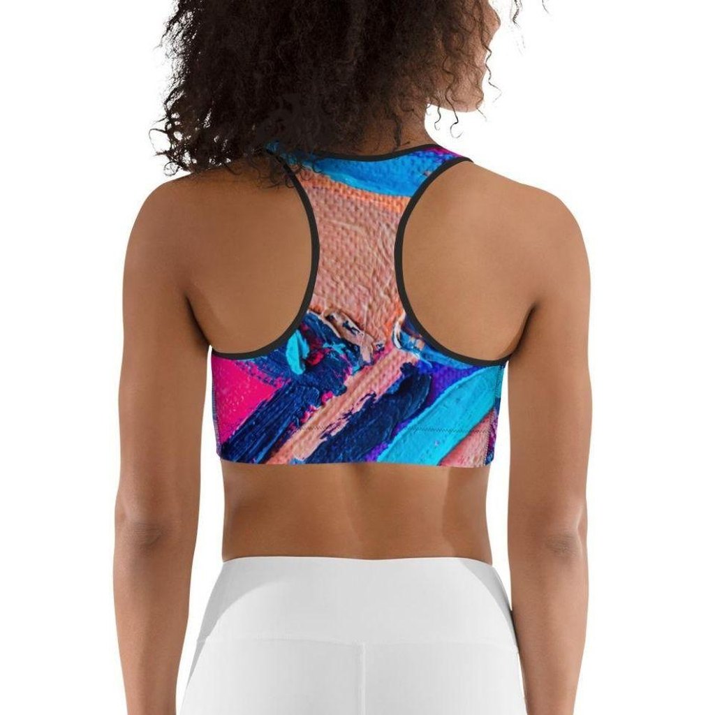 Oil Painting Canvas Sports Bra