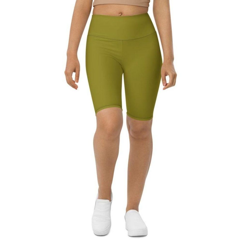 Olive Green Biker Shorts