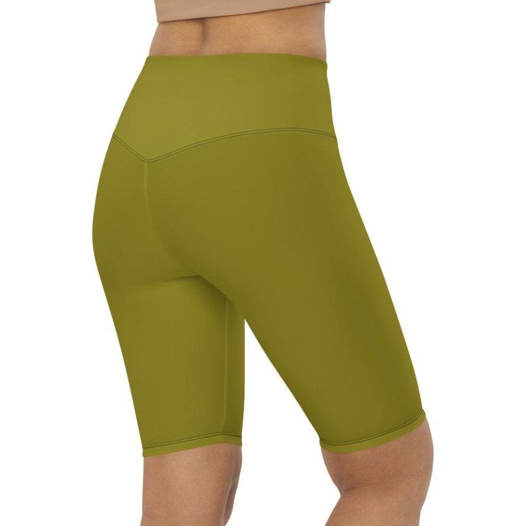 Olive Green Biker Shorts
