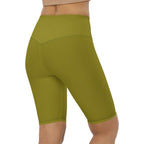 Olive Green Biker Shorts