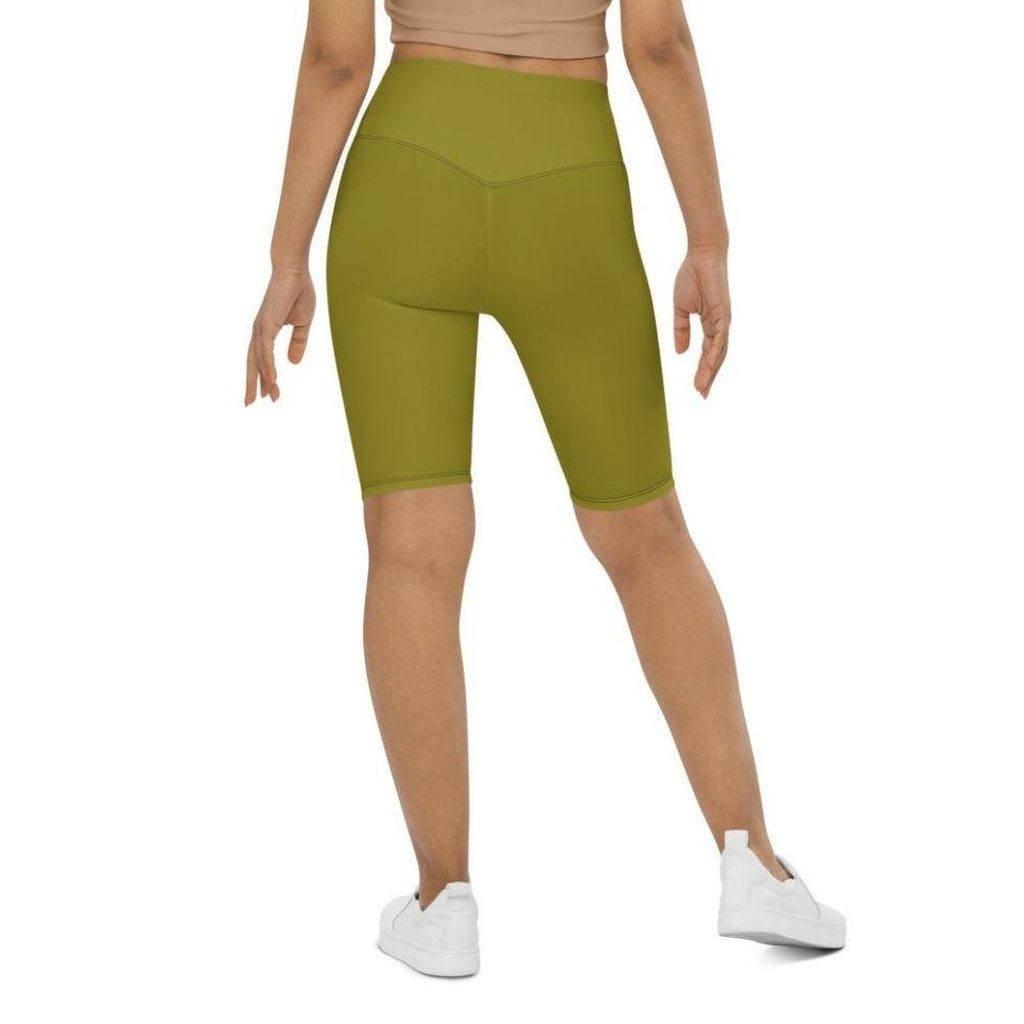Olive Green Biker Shorts