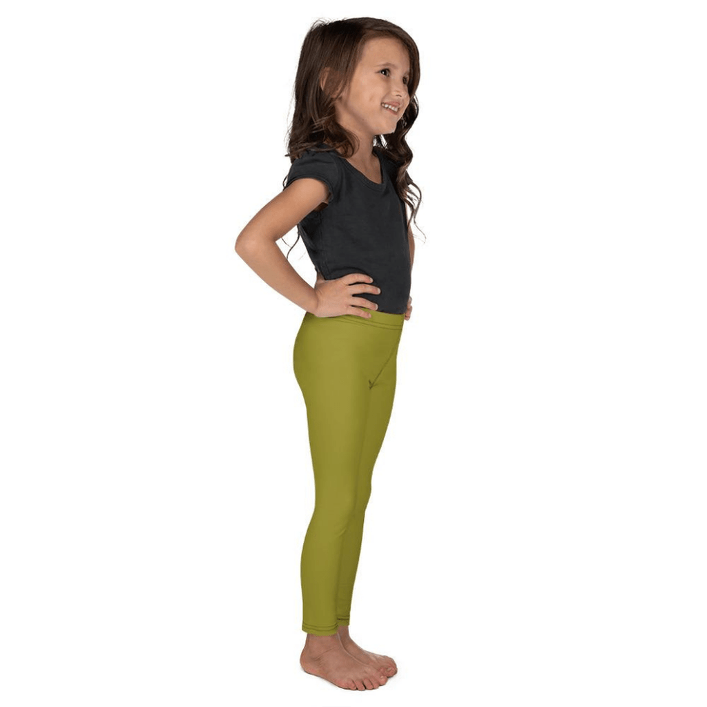 Olive Green Kid's Leggings