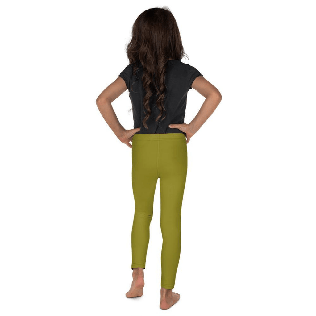 Olive Green Kid's Leggings