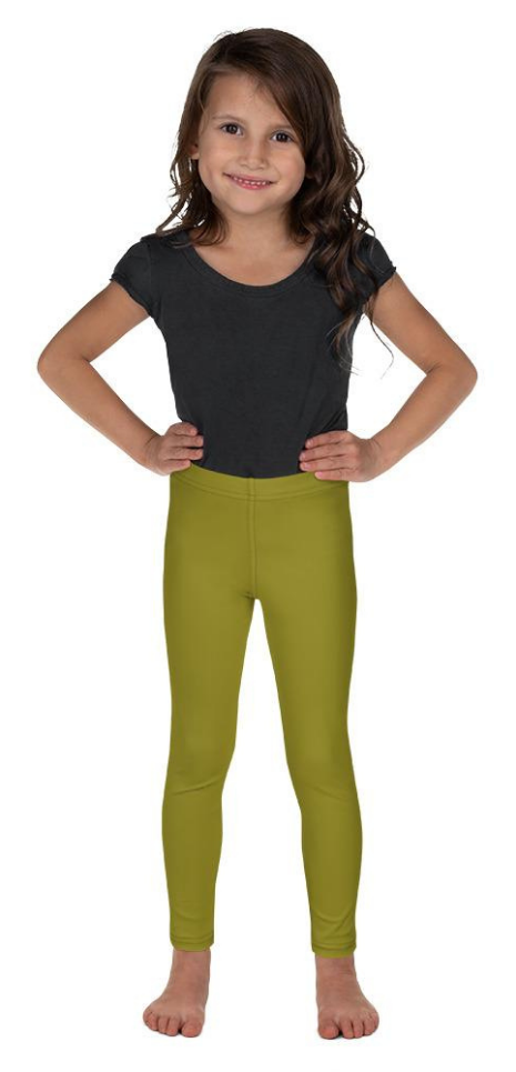 Girls olive green clearance leggings