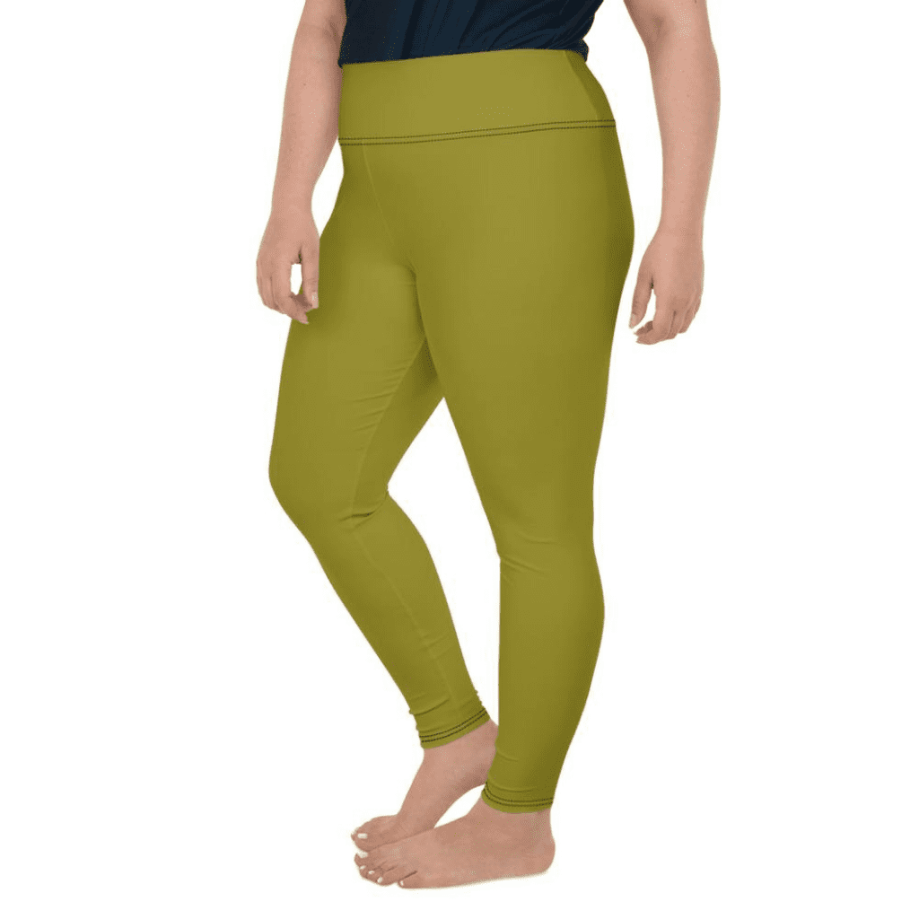 Olive Green Plus Size Leggings