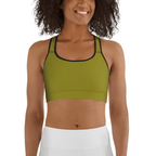 Olive Green Sports Bra