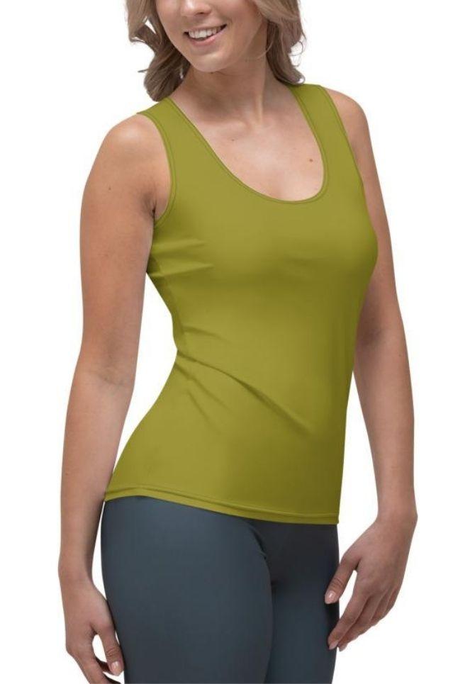 Olive Green Tank Top