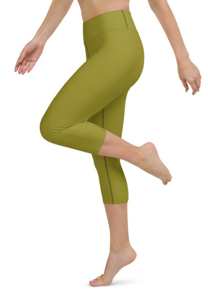 Olive Green Yoga Capris