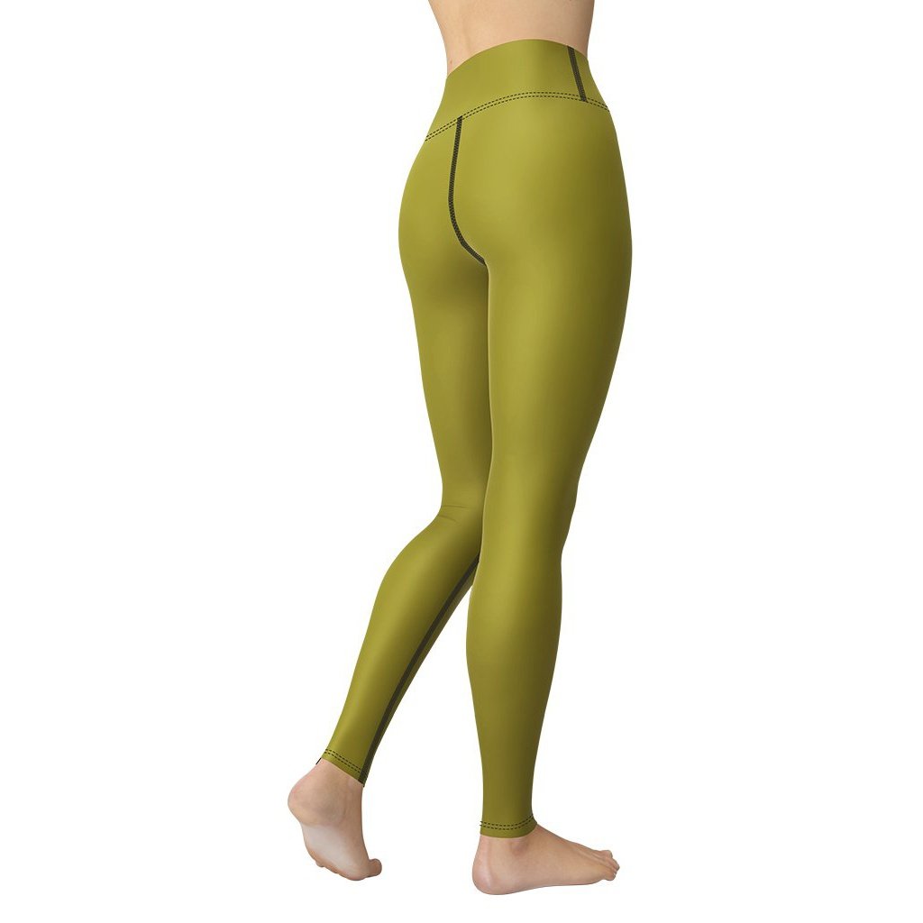Olive Green Yoga Leggings