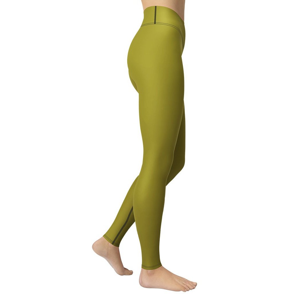 Olive Green Yoga Leggings