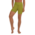 Olive Green Yoga Shorts