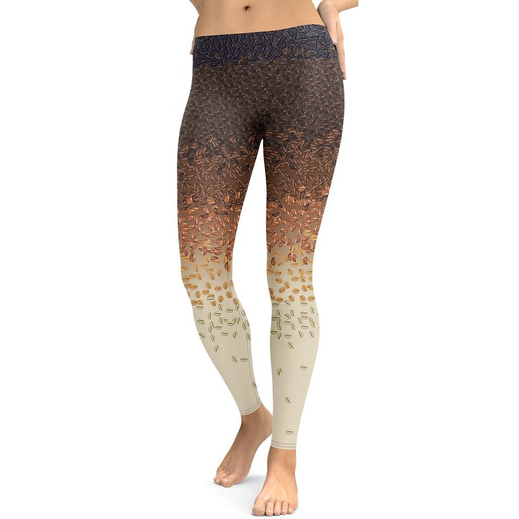 Ombre Coffee Beans Leggings - FiercePulse - Premium Workout Leggings - Yoga Pants