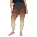 Ombre Coffee Beans Plus Size Leggings