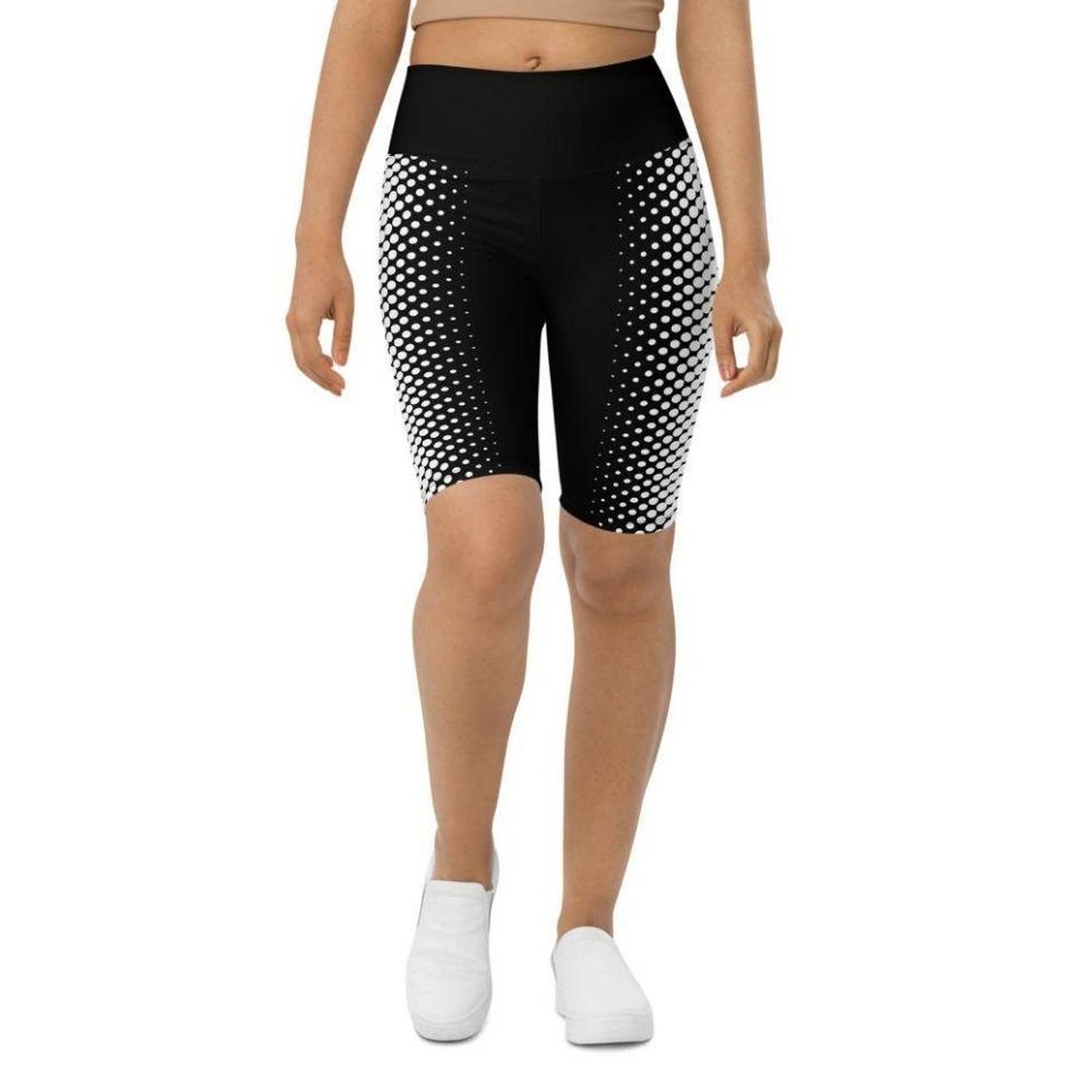 Optical Illusion Biker Shorts