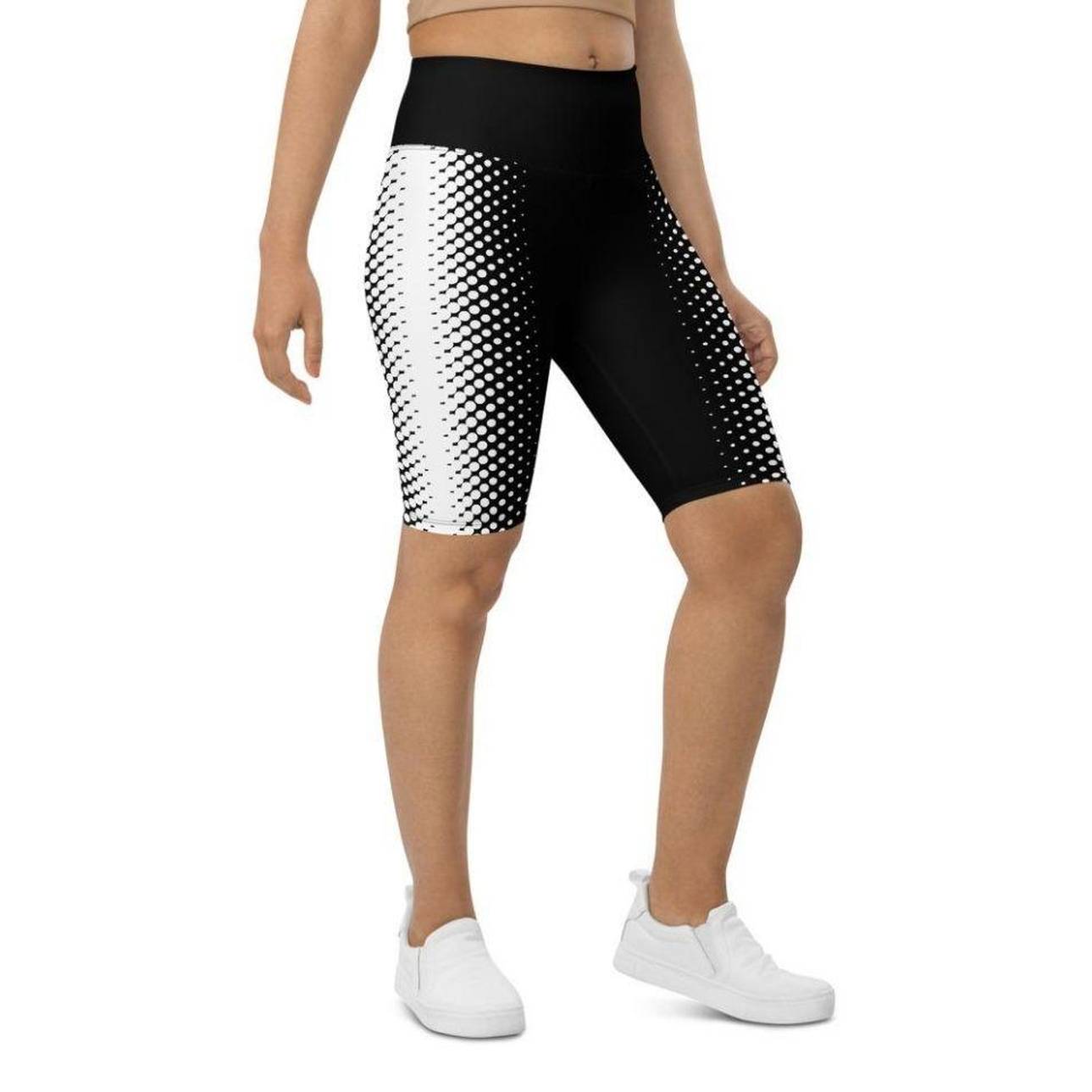 Optical Illusion Biker Shorts