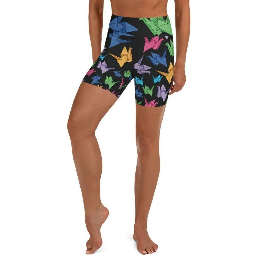 Origami Love Yoga Shorts