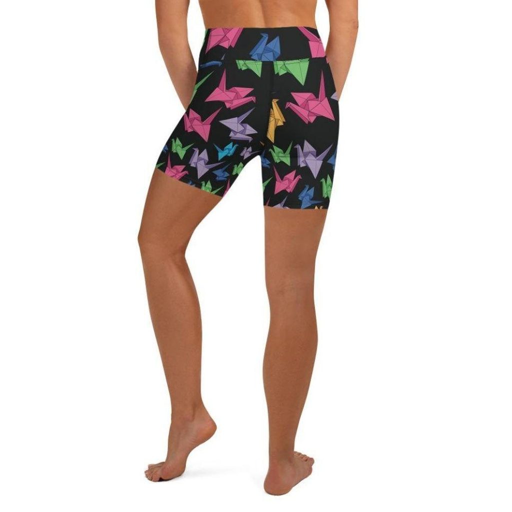 Origami Love Yoga Shorts