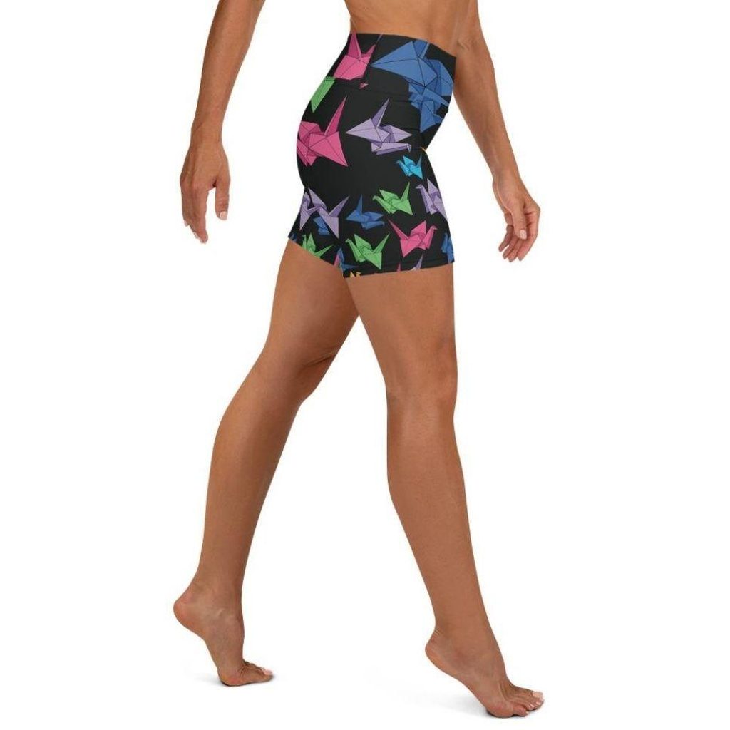 Origami Love Yoga Shorts