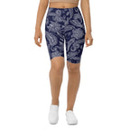 Paisley Floral Biker Shorts
