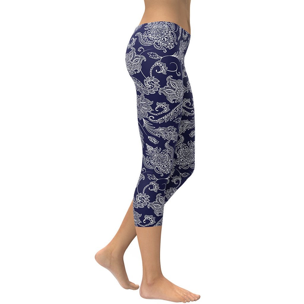 Paisley Floral Capris