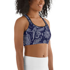 Paisley Floral Sports Bra