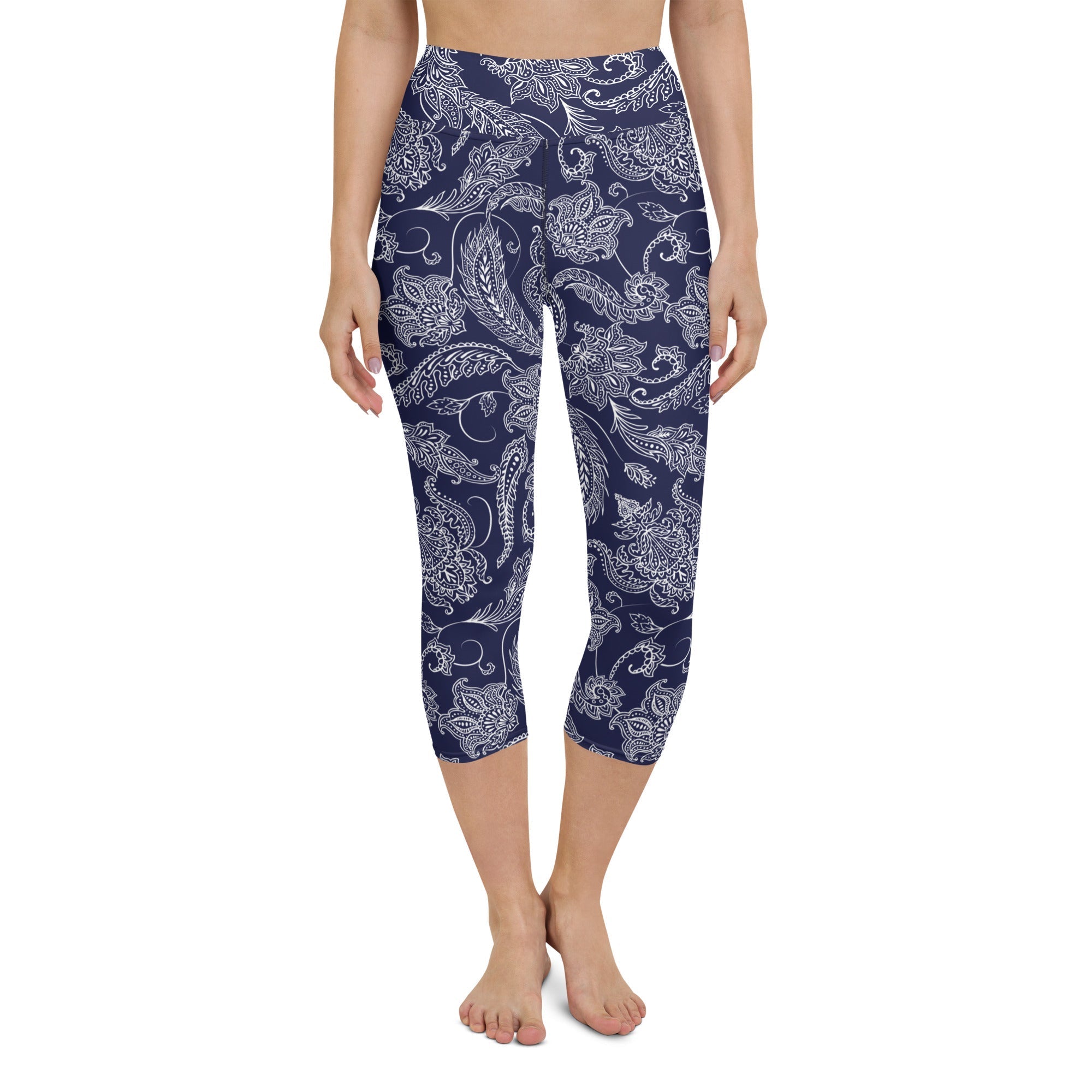 Paisley Floral Yoga Capris
