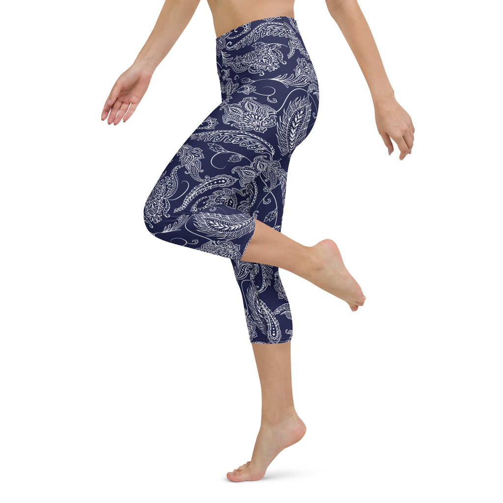 Paisley Floral Yoga Capris