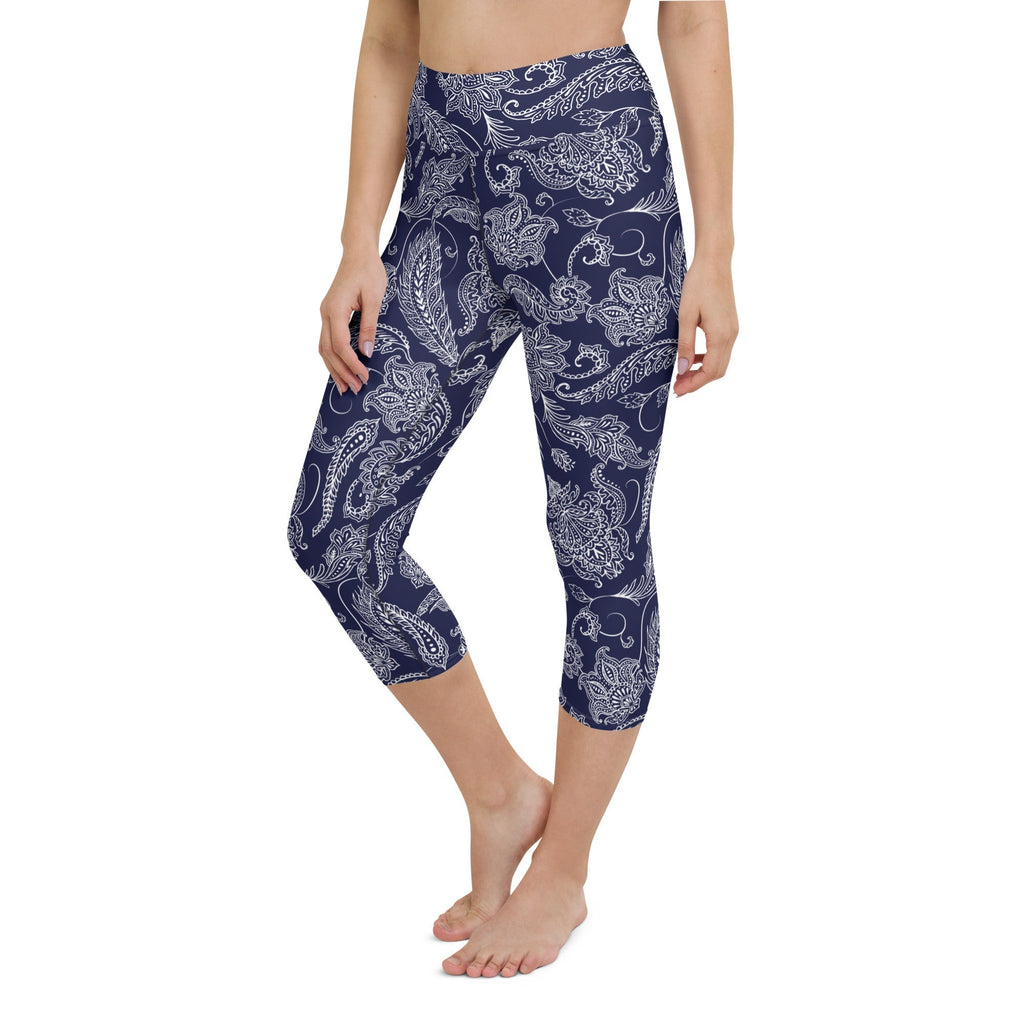 Paisley Floral Yoga Capris