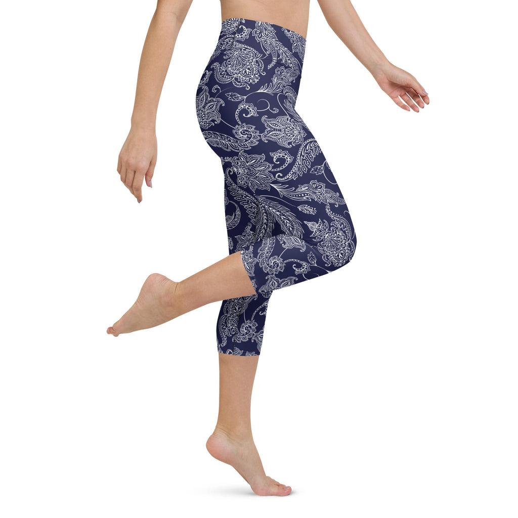 Paisley Floral Yoga Capris