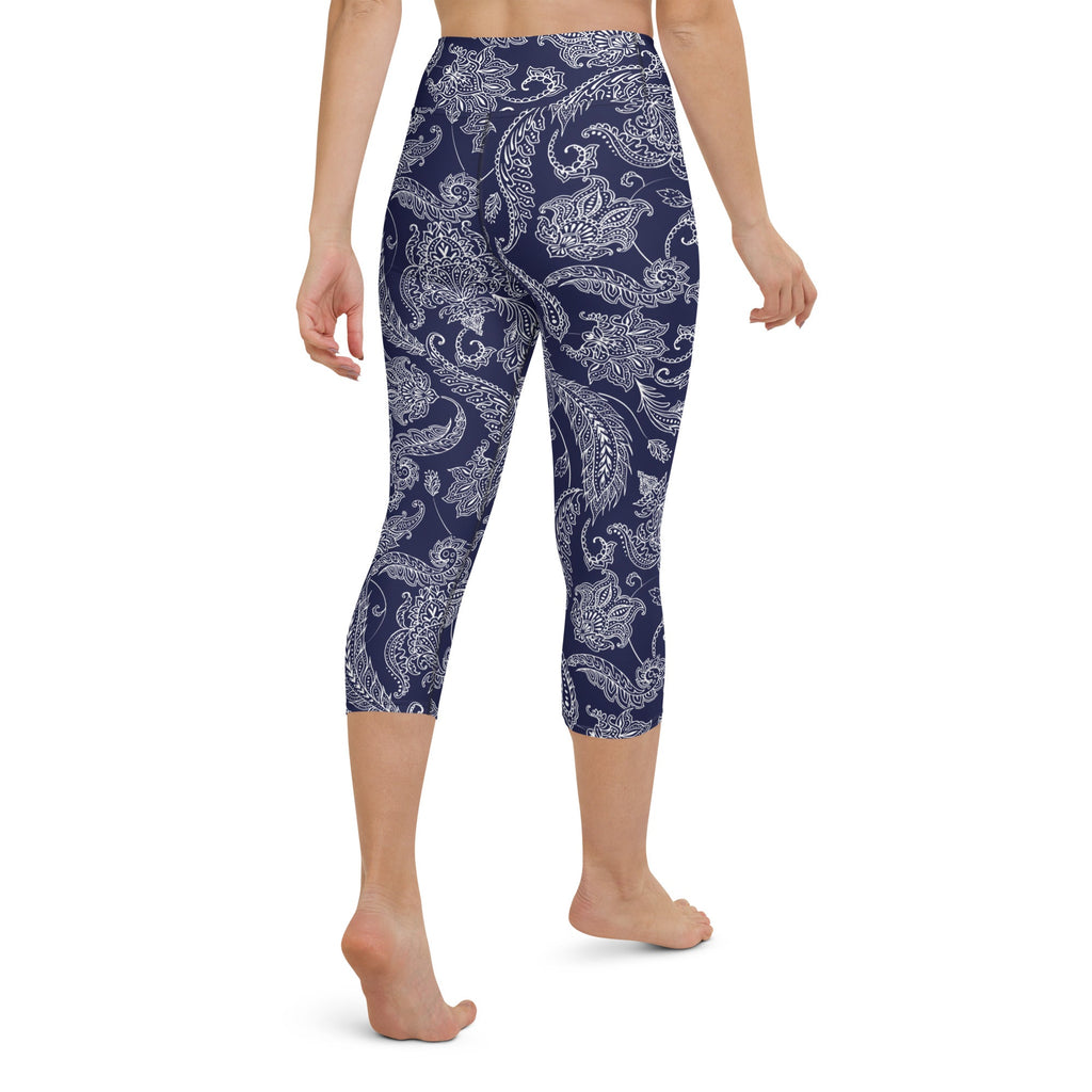 Paisley Floral Yoga Capris