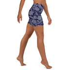 Paisley Floral Yoga Shorts