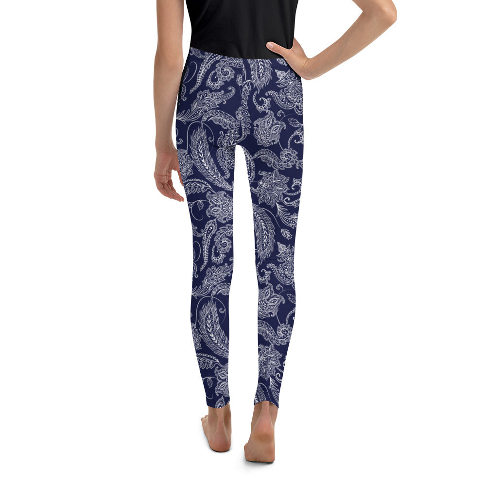 Paisley Floral Youth Leggings