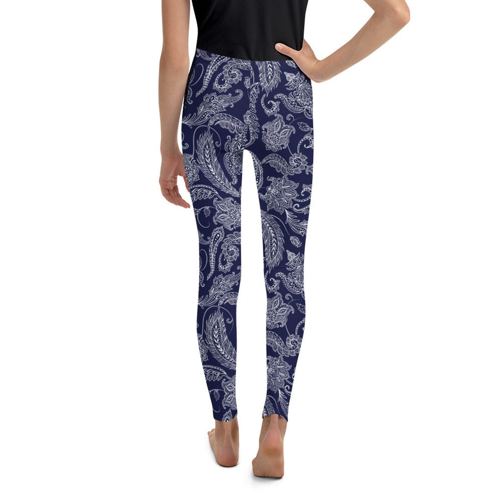 Paisley Floral Youth Leggings