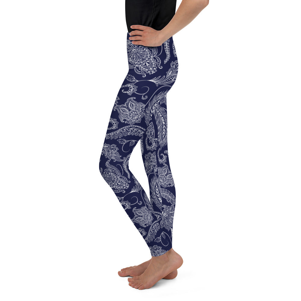 Paisley Floral Youth Leggings