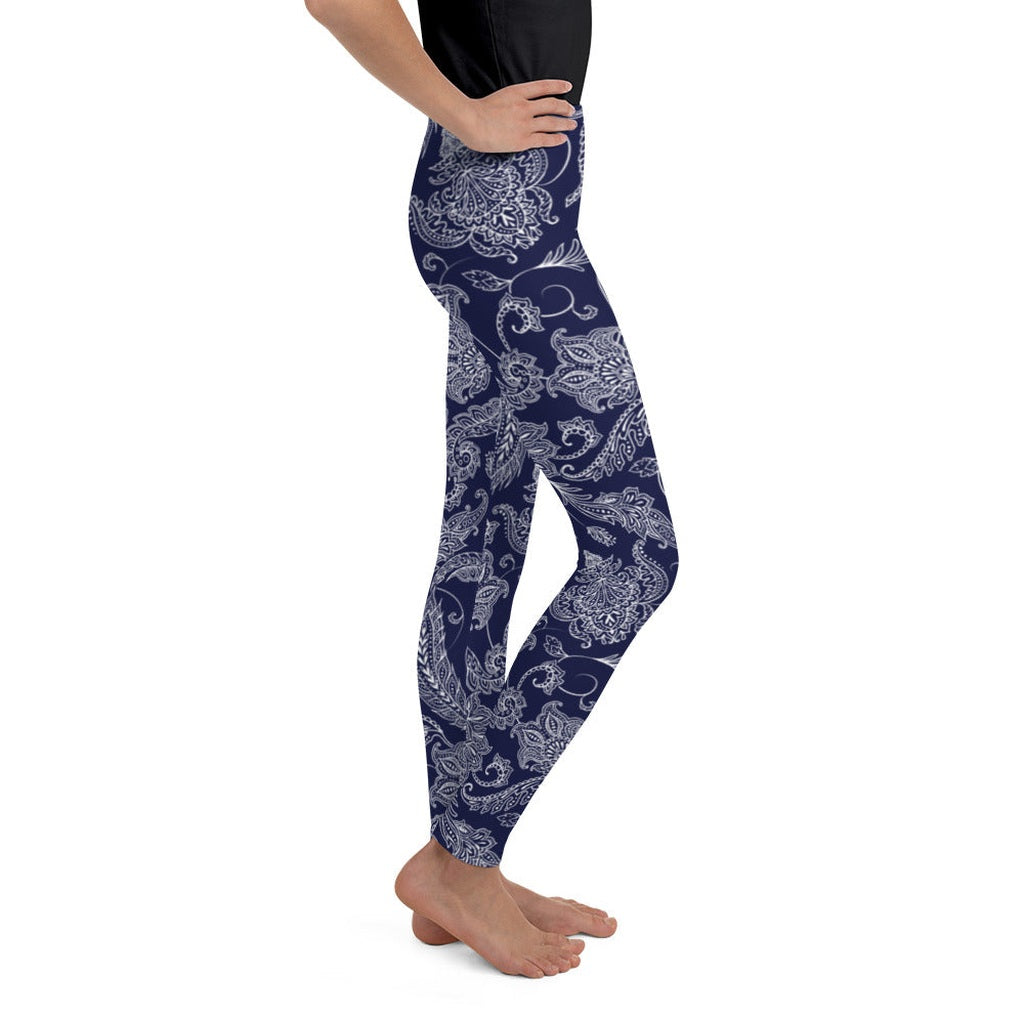 Paisley Floral Youth Leggings