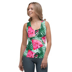 Palm Leaves & Watermelon Tank Top