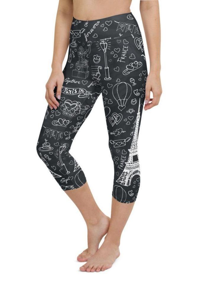 Paris Memories Yoga Capris