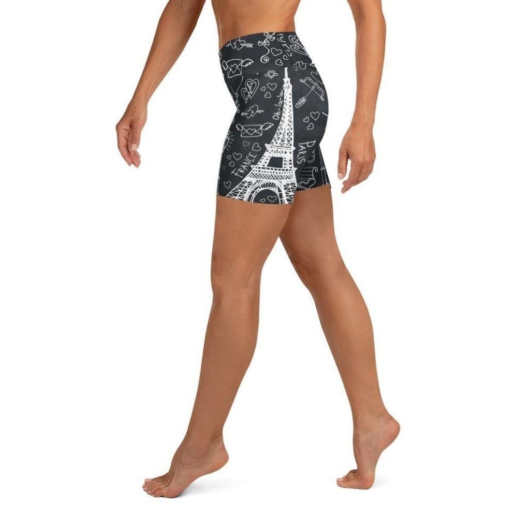Paris Memories Yoga Shorts