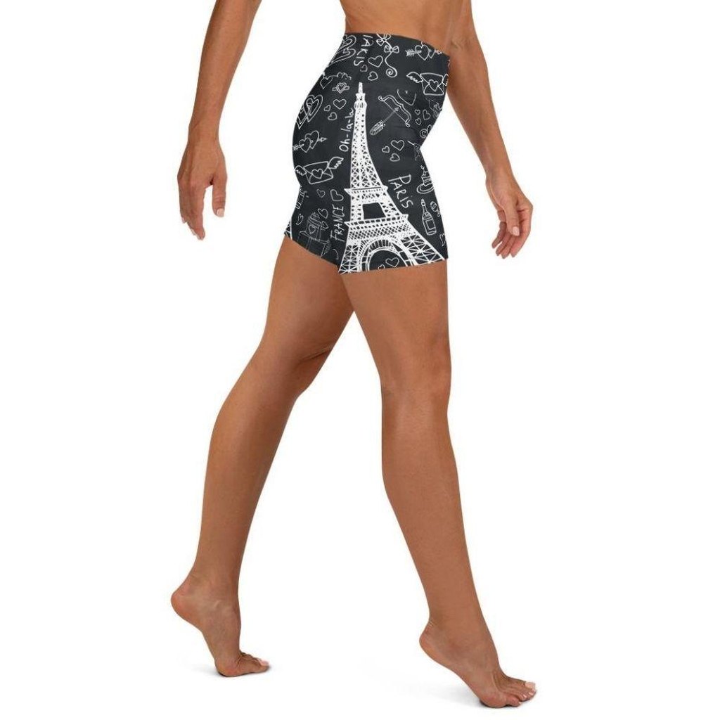 Paris Memories Yoga Shorts